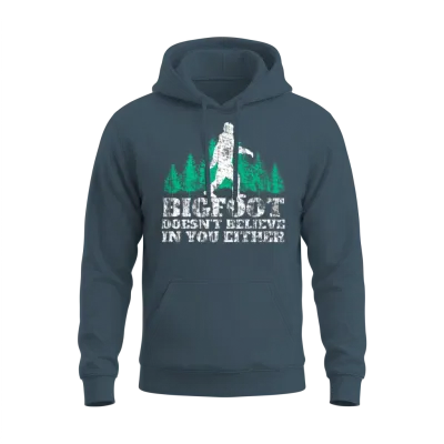 Cool Bigfoot Sasquatch Woods Saying Unisex Hoodie - Dark Heather