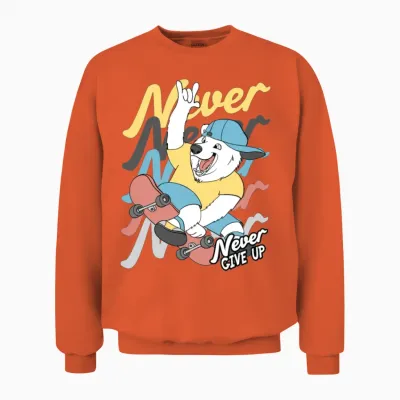 Funny Children 49 Unisex Sweatshirt - Orange