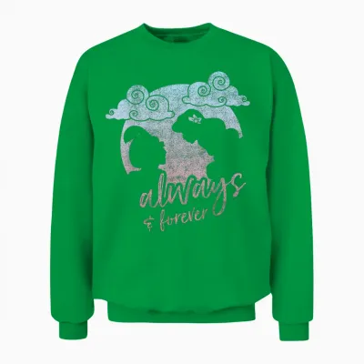 Silhouette De Lune Disney Aladdin Jasmine Et Aladdin Forever Unisex Sweatshirt - Irish Green