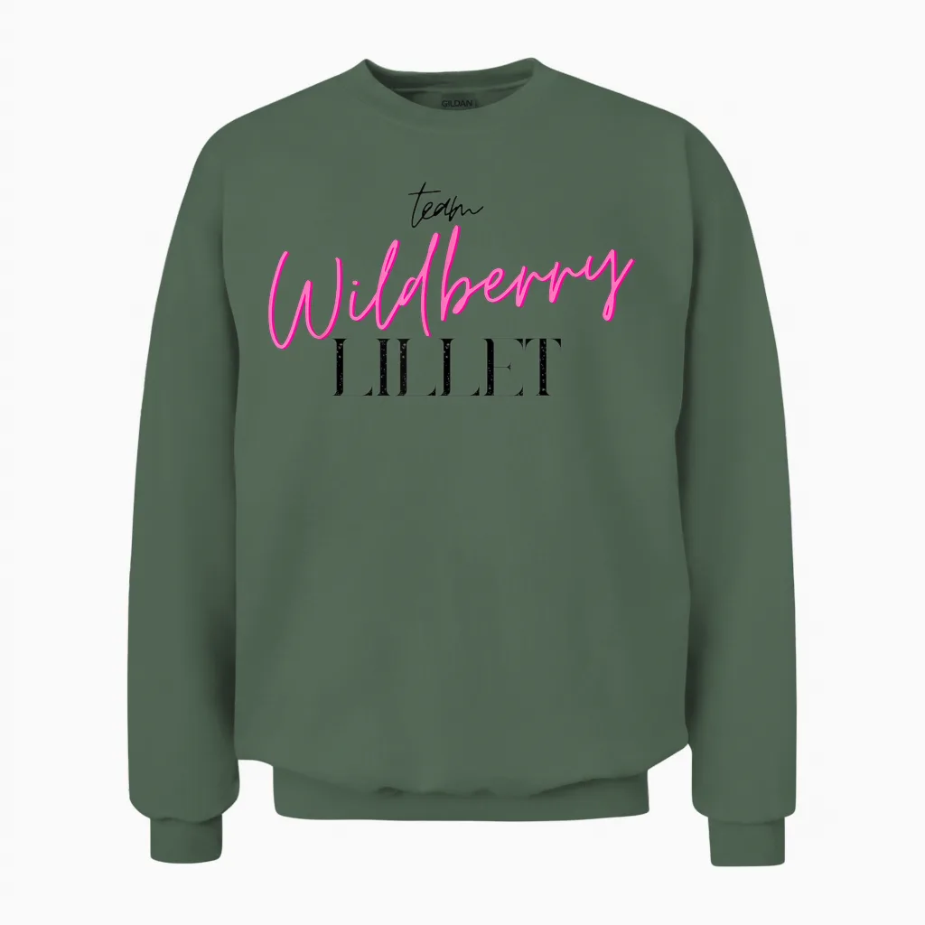 Team Wildberry Lillet I Summer Fruits Wine Cocktail Malle T-Shirt, White Unisex Sweatshirt in Military Green