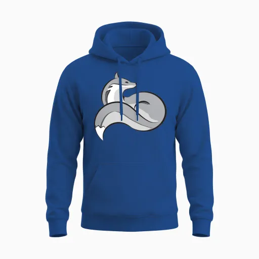 Silver Fox Wildlife Unisex Hoodie in Royal