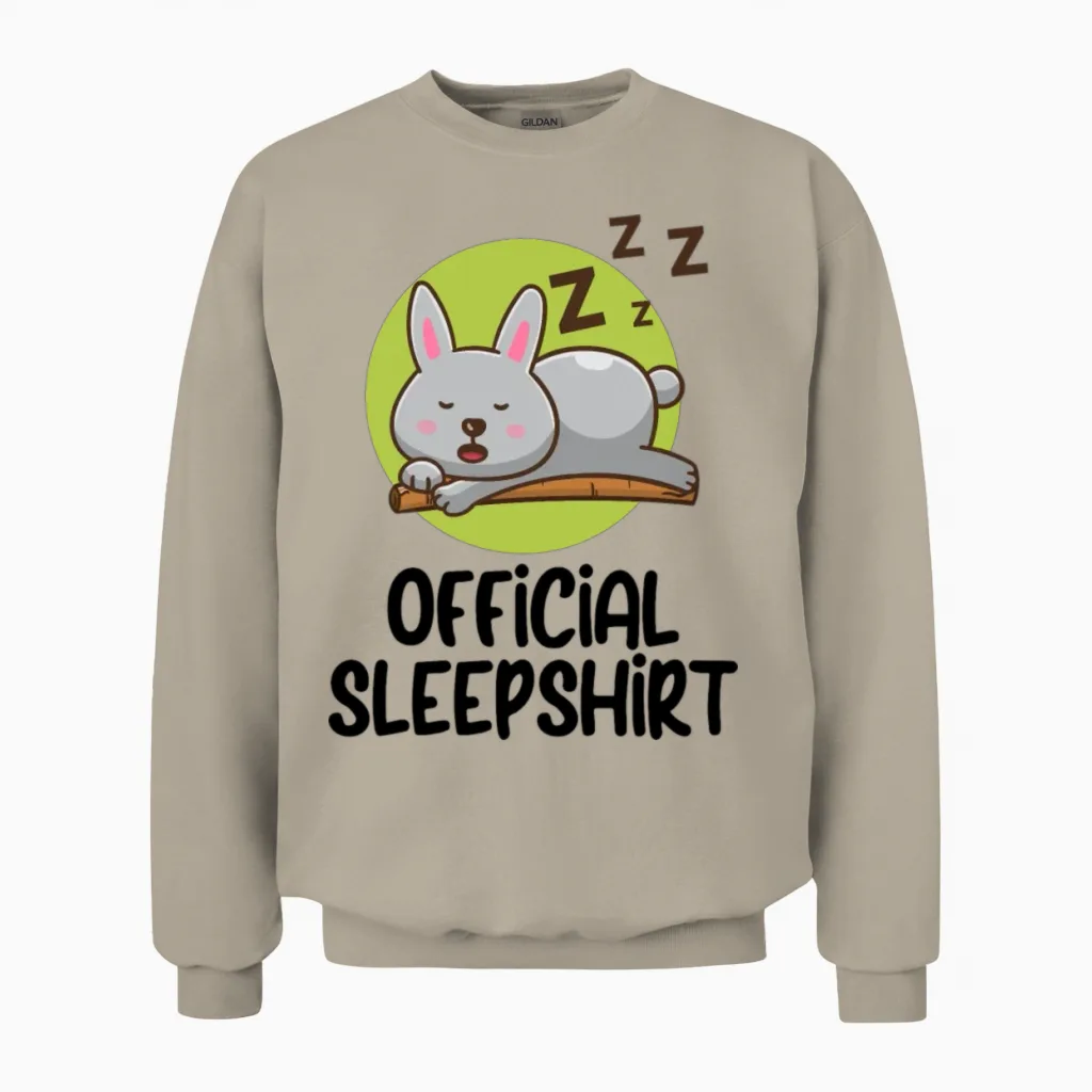 Funny Animal Shirt Funny Picture Unisex Sweatshirt in Sand