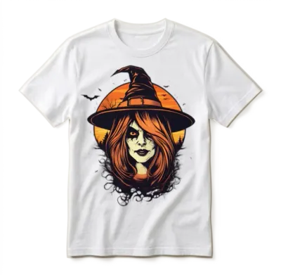 Halloween Witch Unisex T-Shirt - White