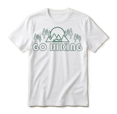 Take a Hike, Hiking Lover, Adventure, Nature. Unisex T-Shirt - White