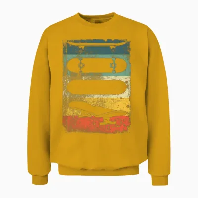 Skate Retro Unisex Sweatshirt - Gold