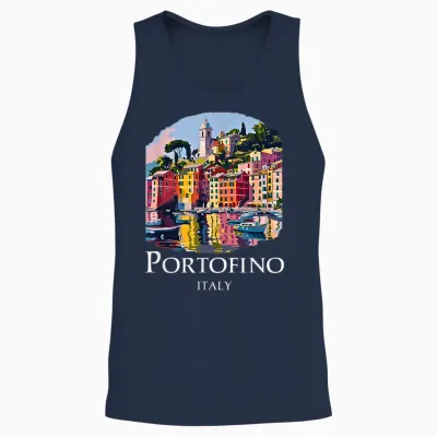 Italien Portofino Souvenir / Portofino Unisex Tank Top - Navy
