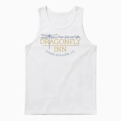 Dragonfly Inn Stars Hollow Unisex Tank Top - White