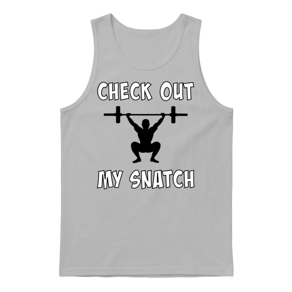 Check Out My Snatch Unisex Tank Top - Ash