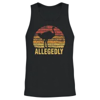 Allegedly Funny Ostrich Unisex Tank Top - Black – 2