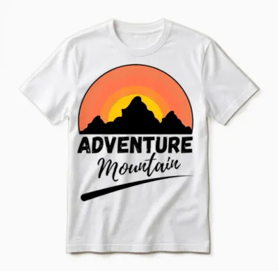 Adventure Has No Limit Hiking Mountains Unisex T-Shirt - White