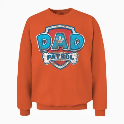 Paw Patrol Father's Day Dad Patrol Unisex Sweatshirt - Orange
