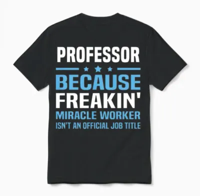 Professor Unisex T-Shirt - Black