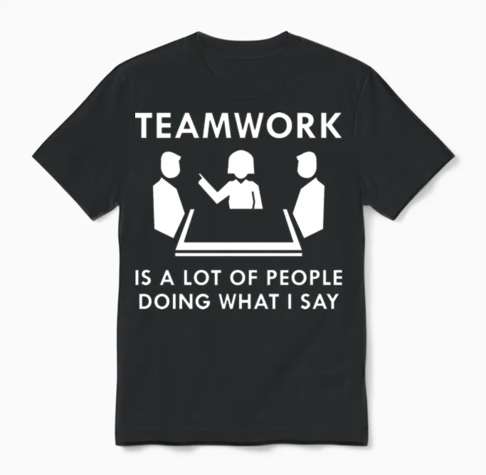 Teamwork Unisex T-Shirt in Black
