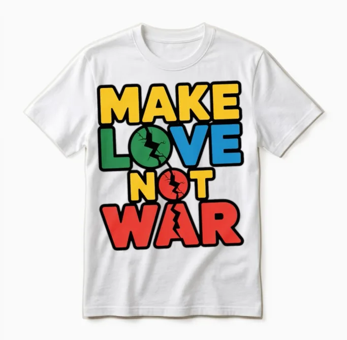 Make Love Not War Unisex T-Shirt - White