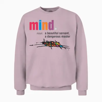 Osho Signature Unisex Sweatshirt - Light Pink