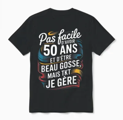 50 Years Funny 50th Birthday Gift Joke Funny T-Shirt, Black, S Unisex T-Shirt - Black