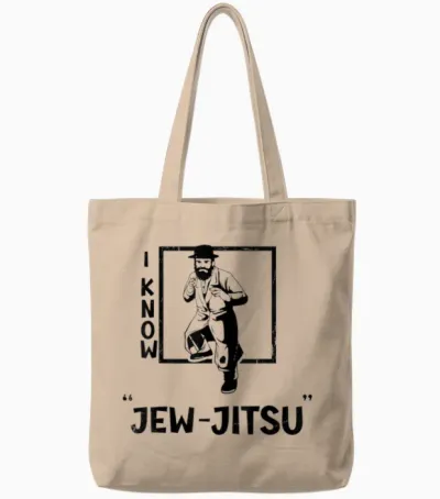 I Know the Jewjitsu I Know the Jewjitsu Funny Jiu Jitsu Jewish Mma Tote Bags - Natural