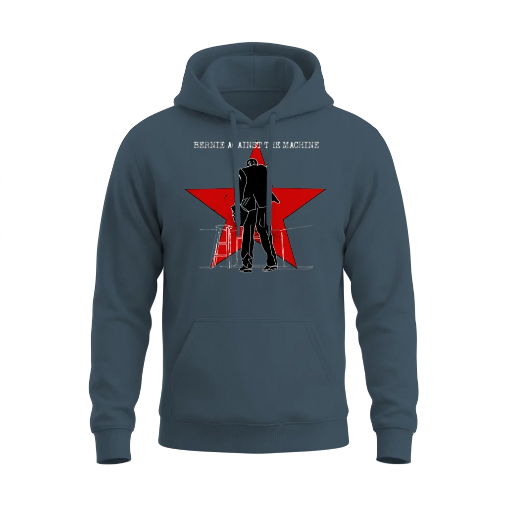 Bernie Against the Machine Unisex Hoodie - Dark Heather