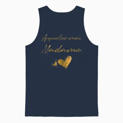 Appelez Moi Madame - Future Mariée T-Shirt Mariage T-Shirt Haut De Gamme Unisex Tank Top - Navy
