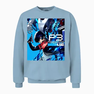 Protaganist Box Art Video Game Manche Longue Unisex Sweatshirt - Light Blue