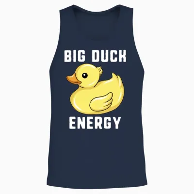 Big Duck Energy Rubber Duckie Funny Duck Hunter Unisex Tank Top - Navy