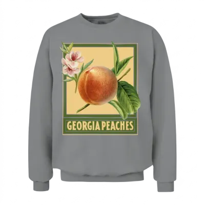 Georgia Peaches / Summer Design Unisex Sweatshirt - Sport Grey