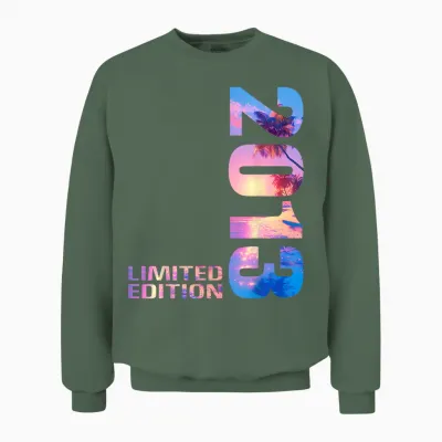 2013 Junge Mädchen 13. Geburtstag Limited Edition 13 Unisex Sweatshirt - Military Green