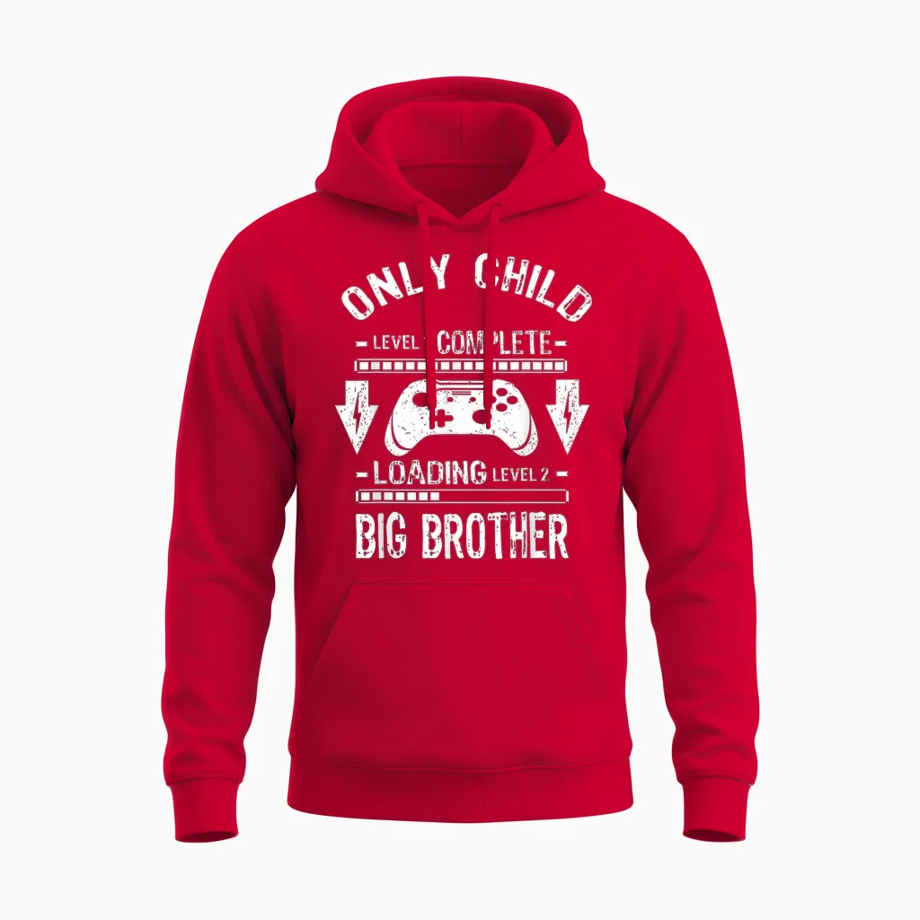 Kinderstufe Komplett Nur Big Brother Level Loading Unisex Hoodie in Red