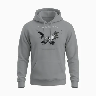 Design Artistique Mettant L'accent Sur Les Petits Battements D'ailes, Le Grand Monde Unisex Hoodie - Sport Grey