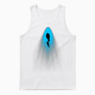 Scuba Diver - Ocean Underwater Scuba Diving Freediving Unisex Tank Top - White