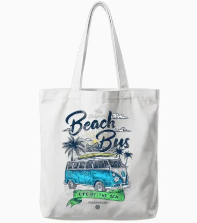 Volkswagen Das Leben Am Meer Vatertag Tote Bags - White
