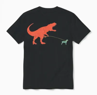 Cute Rottweiler Dinosaur Funny Wiener Dog Gift Unisex T-Shirt - Black