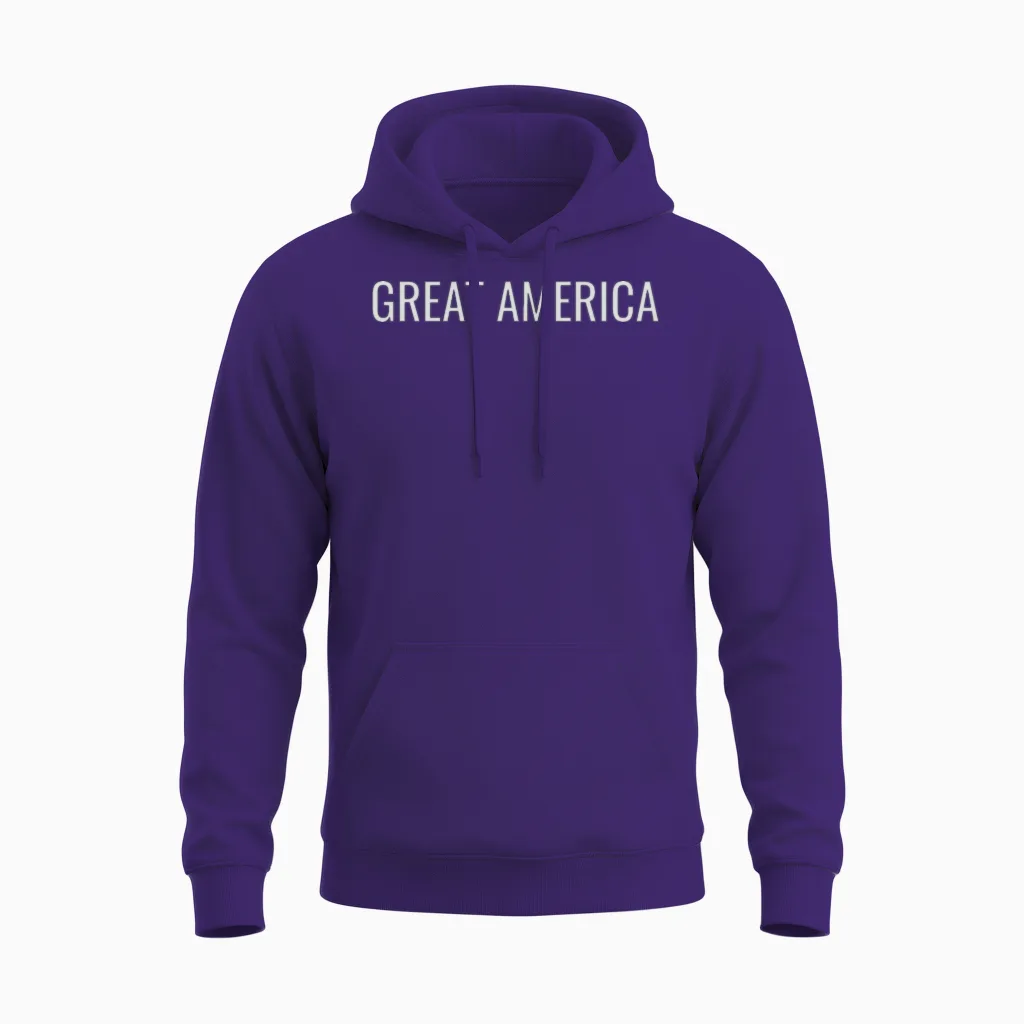 Great America Patriotic & 4th of July Unisex Hoodie in Purple