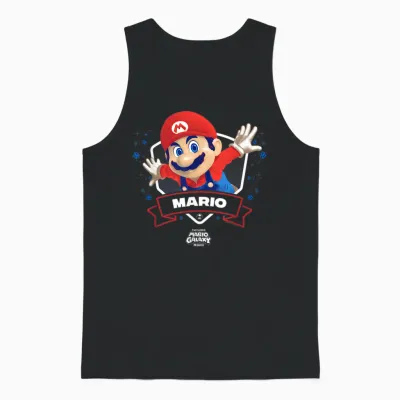 The Super Mario Galaxy Movie Mario Champion Unisex Tank Top - Black