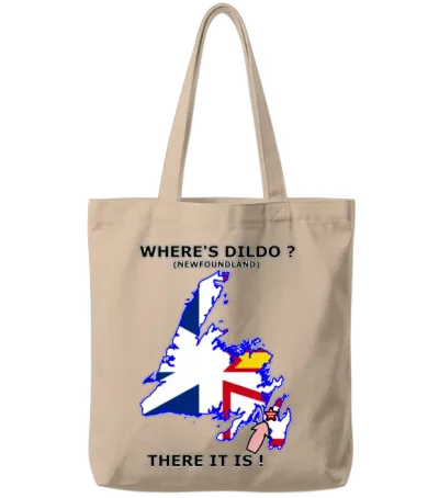 Where's Dildo Newfoundland Tote Bags - Natural
