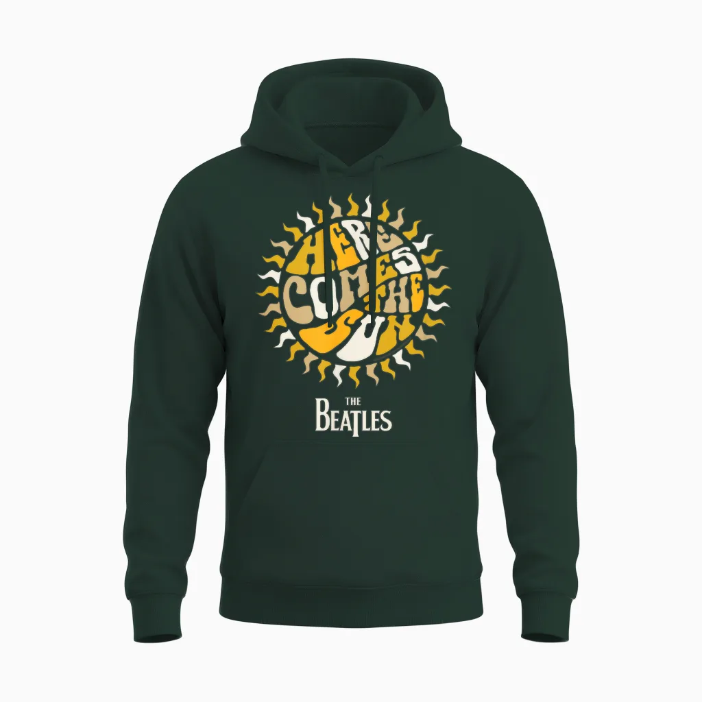 Die Beatles - Hier Kommt Die Sonne Unisex Hoodie in Forest