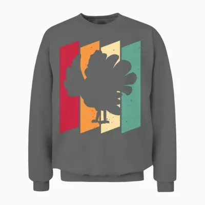 Thanksgiving Funny Unisex Sweatshirt - Graphite Heather