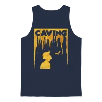Caving Unisex Tank Top - Navy – 1