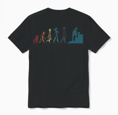 Concrete Finisher Evolution Funny Concrete Worker Unisex T-Shirt - Black