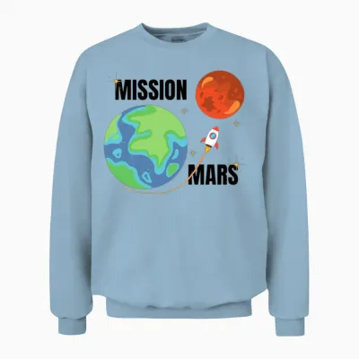 Mission Mars Unisex Sweatshirt - Light Blue