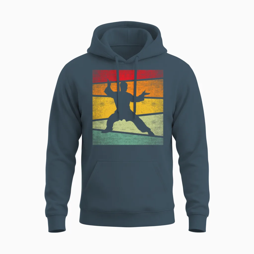 Mma Retro Boxing & Gift Unisex Hoodie in Dark Heather