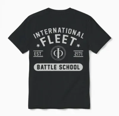 International Fleet Ender S Game Battle School Unisex T-Shirt - Black