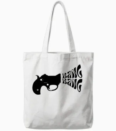 Bang Bang Tote Bags - White