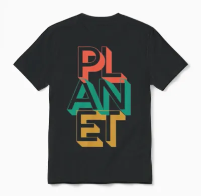 Retro Planet Unisex T-Shirt - Black