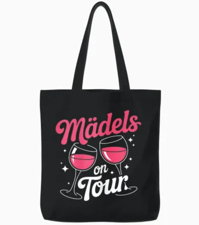 Mädels on Tour Mädels Ausflug Mädelsabend Bffs Tote Bags - Black