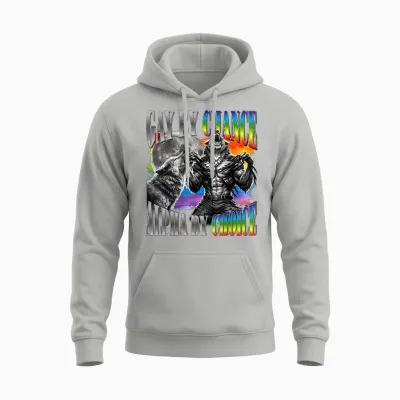 Zufällig Homosexuell Alpha Von Choice Alpha Wolf Lgbt-Sigma-Grafik Unisex Hoodie - Ash