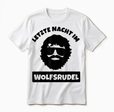 Men's Wolfsrudel Stag Party the Last Pack Jga T-Shirt, White Unisex T-Shirt - White