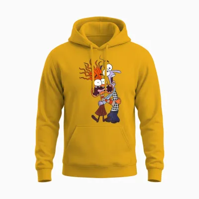 Disney and Pixar’s Inside Out 2 Toony Colors Anxiety & Fear Unisex Hoodie - Gold