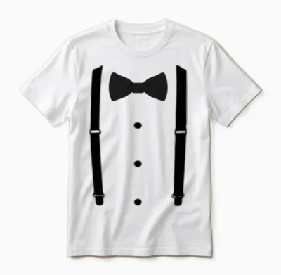 Bow Tie (3) Unisex T-Shirt - White