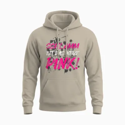 Muddy Race Mud Run T-Shirt Pink, Black Unisex Hoodie - Sand